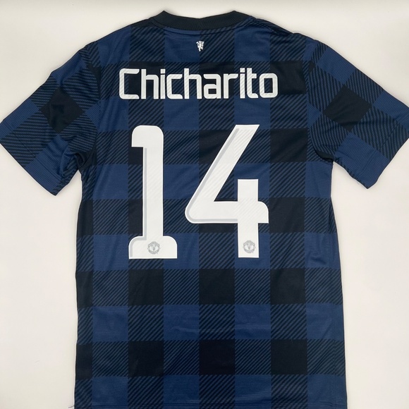 Chicharito #14 Manchester United 2013/2014 Away ORIGINAL Nike Soccer Jersey (S)